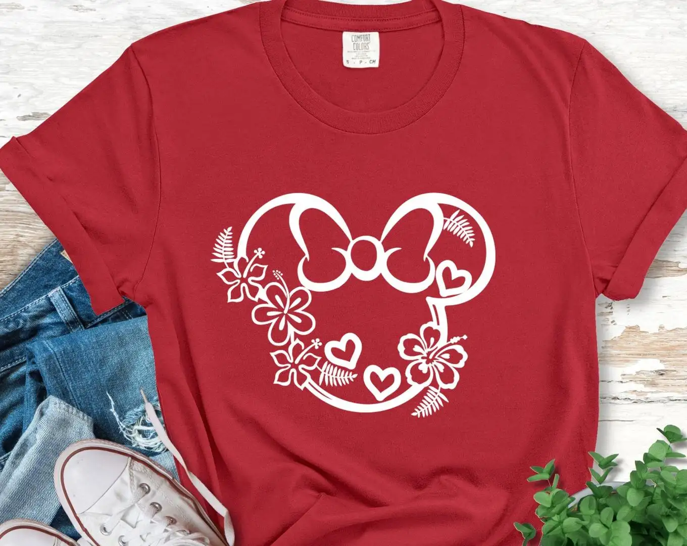 Minnie Mouse Floral Shirt for Disney Flower Lovers