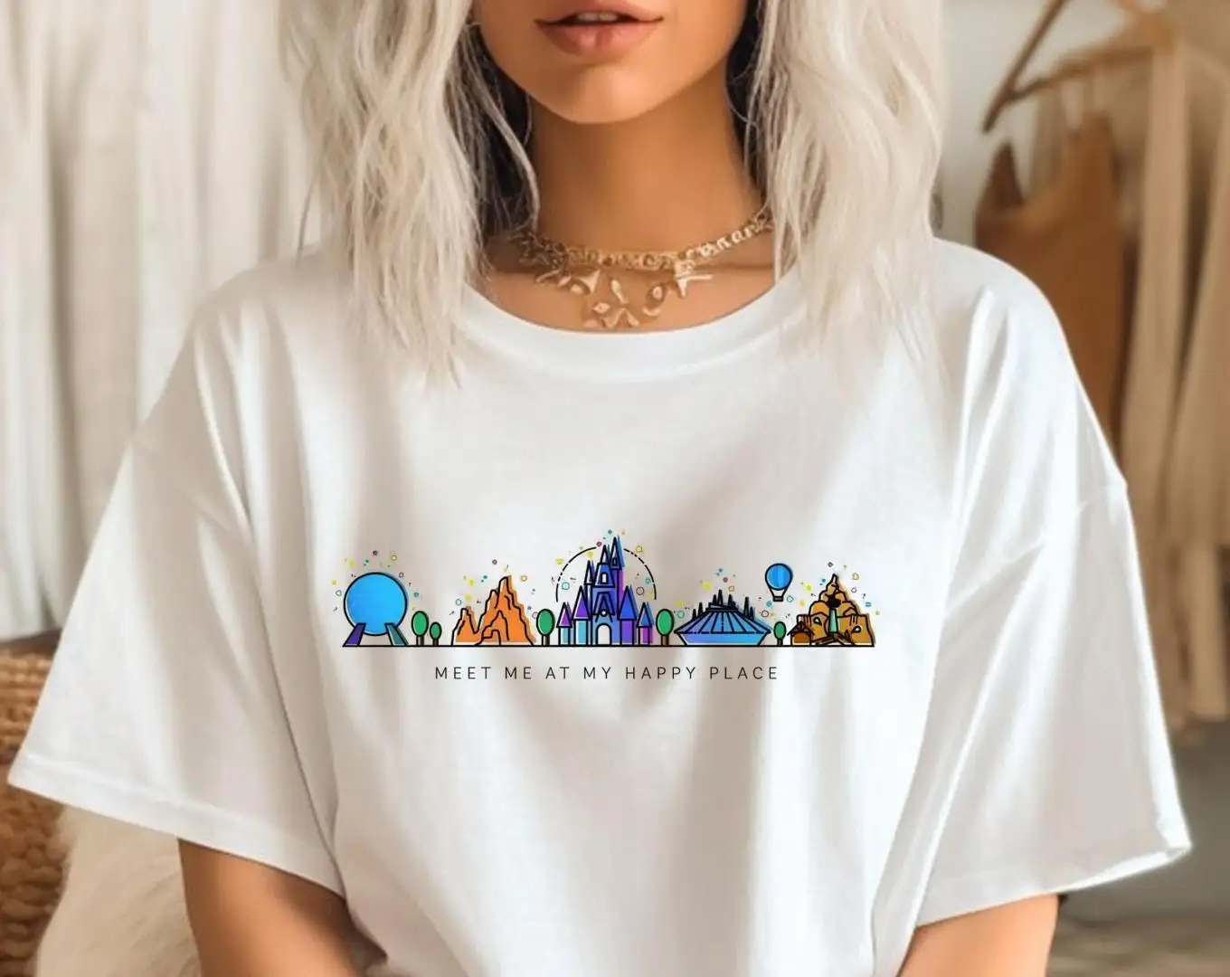 Disney Family Vacation Shirt Meet Me Happy Place