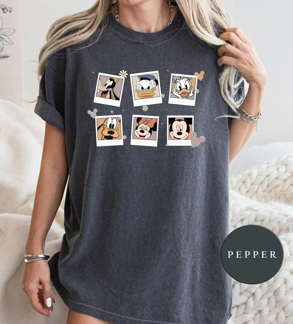 Vintage Disney Polaroid Shirt for Mickey Fans