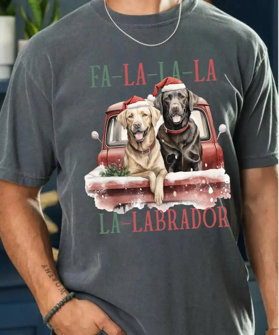 Labrador Mom Christmas Shirt Funny Dog Lover Gift