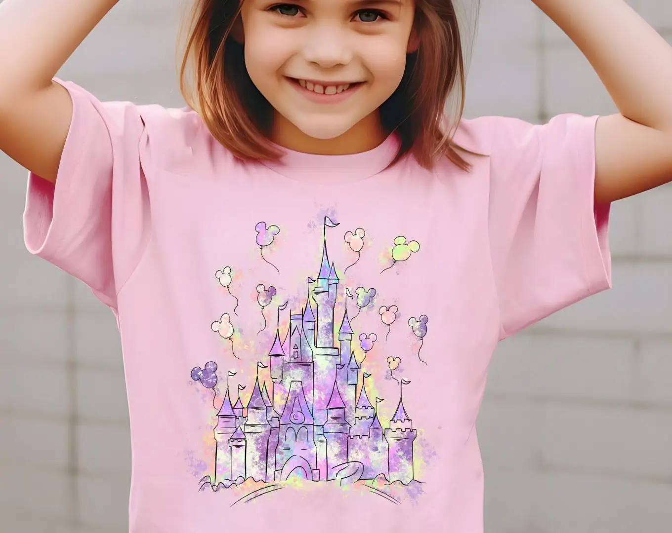 Disney Castle Watercolor Shirt for Magical Trips