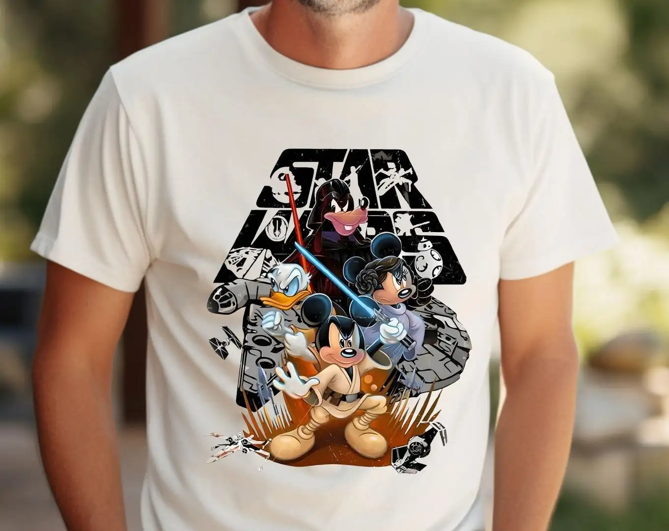 Vintage Star Wars Disney Shirt for Mickey Fans
