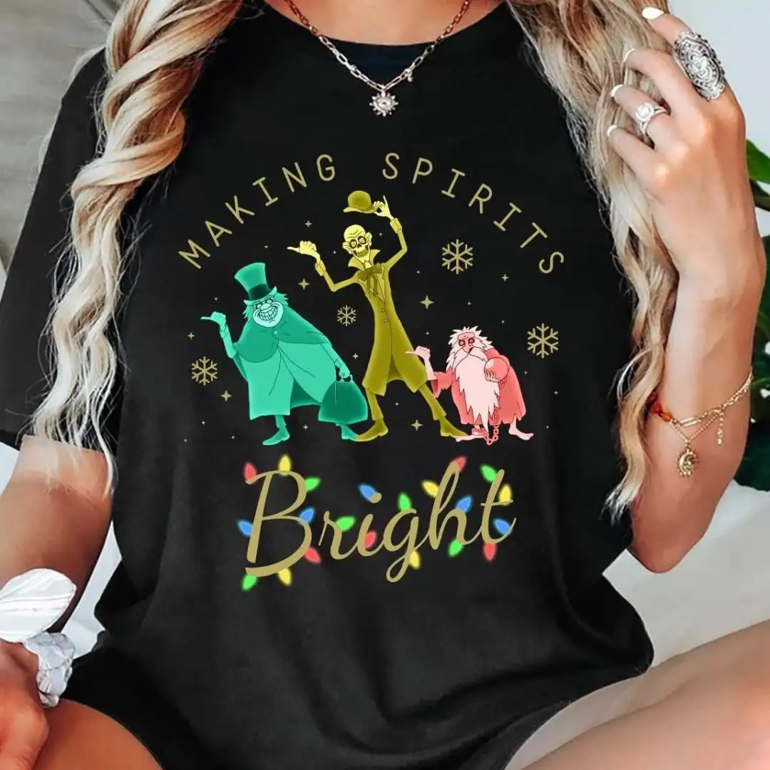 Disney Hitchhiking Ghosts Christmas Shirt For Holiday
