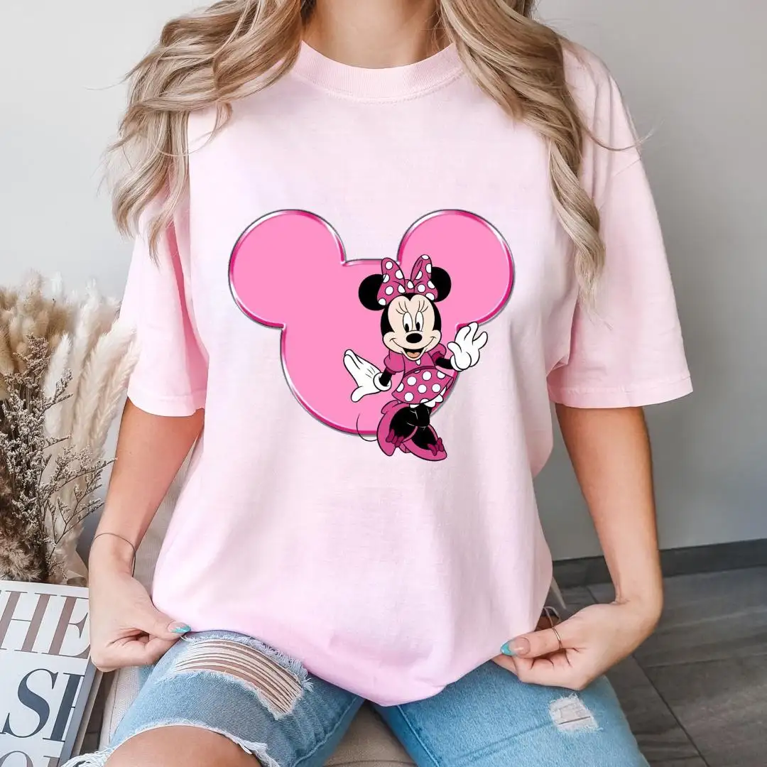 Minnie Mouse Checkered Disney Shirt for Women