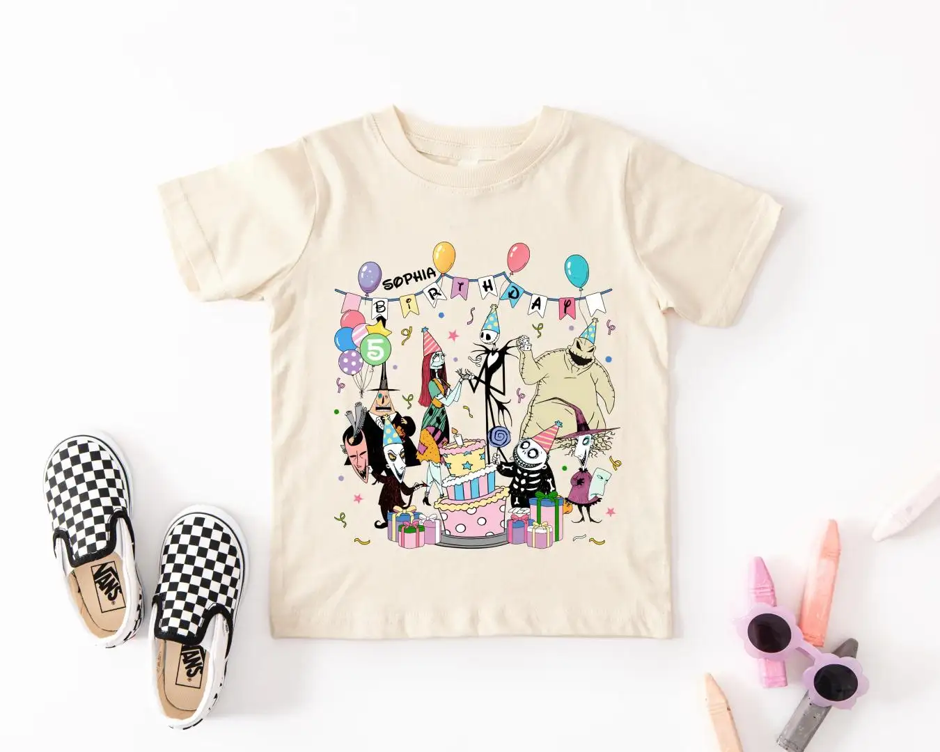 Disney Nightmare Before Christmas Kids Birthday Shirt