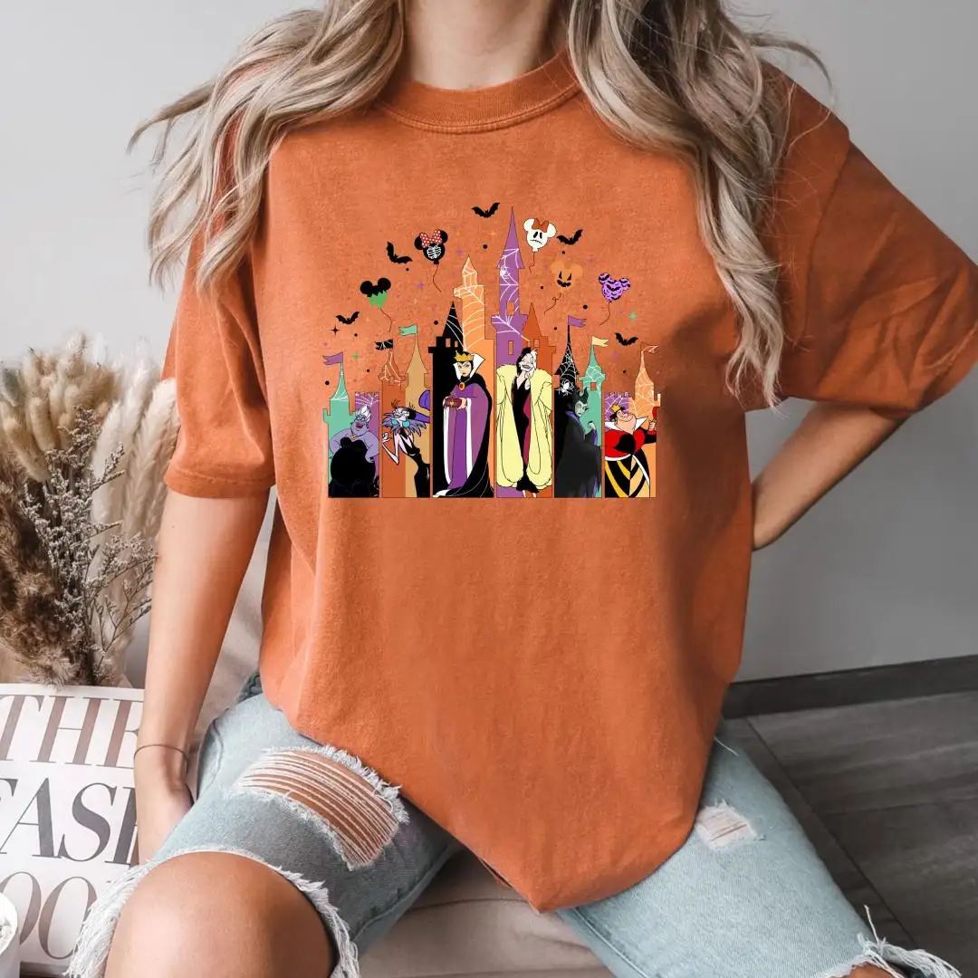 Disney Villains Halloween Castle Shirt