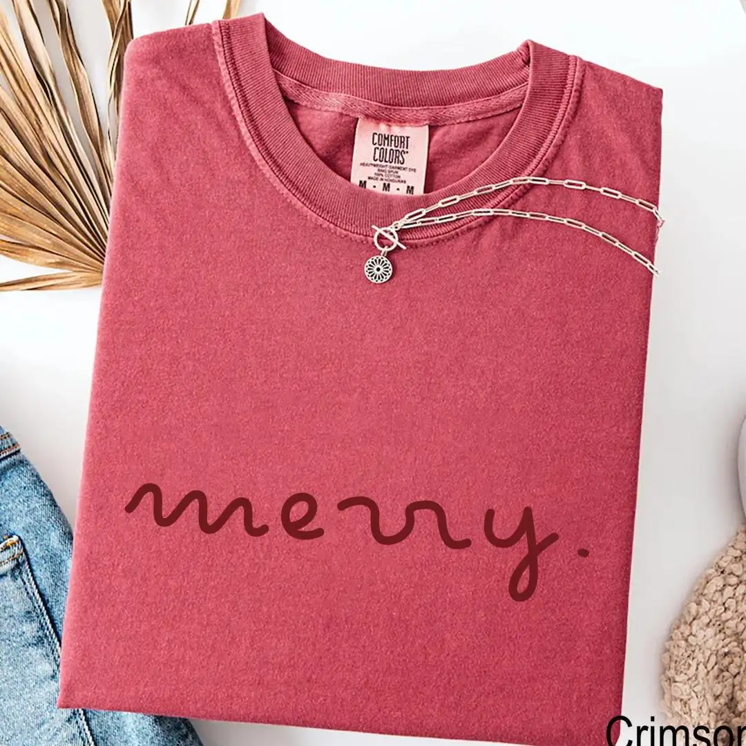 Festive Holiday Shirt for Women Christmas Vibes