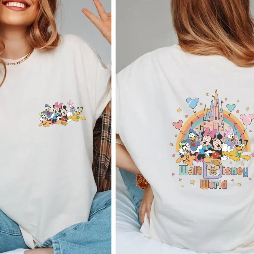 Vintage Disney World Mickey Shirt for Adults