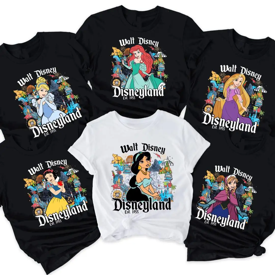 Disney Princess Shirt for Girls Retro Style