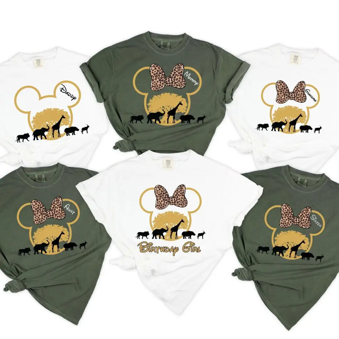 Disney Safari Birthday Shirt for Family Matching