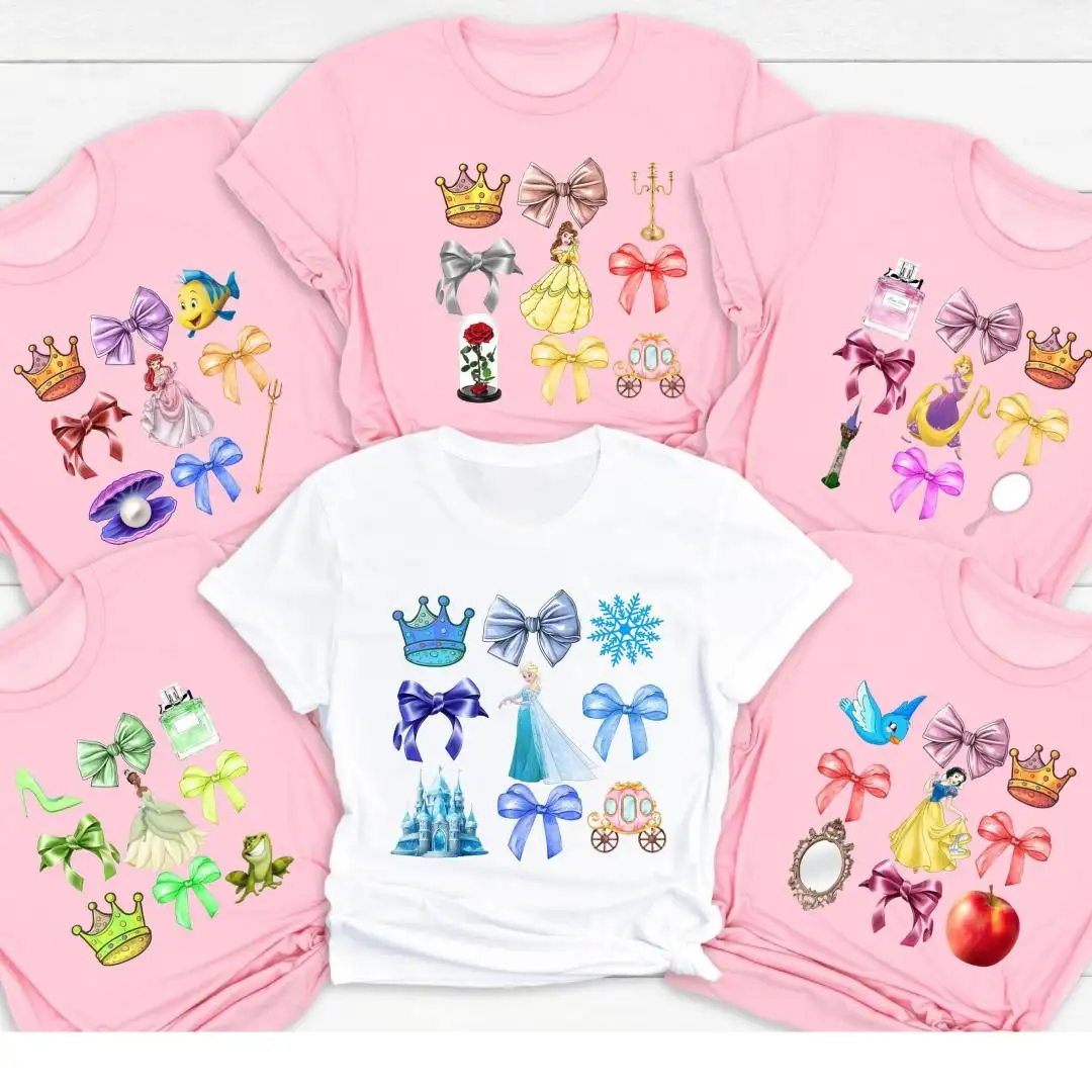 Disney Princess Shirt with Coquette Bow