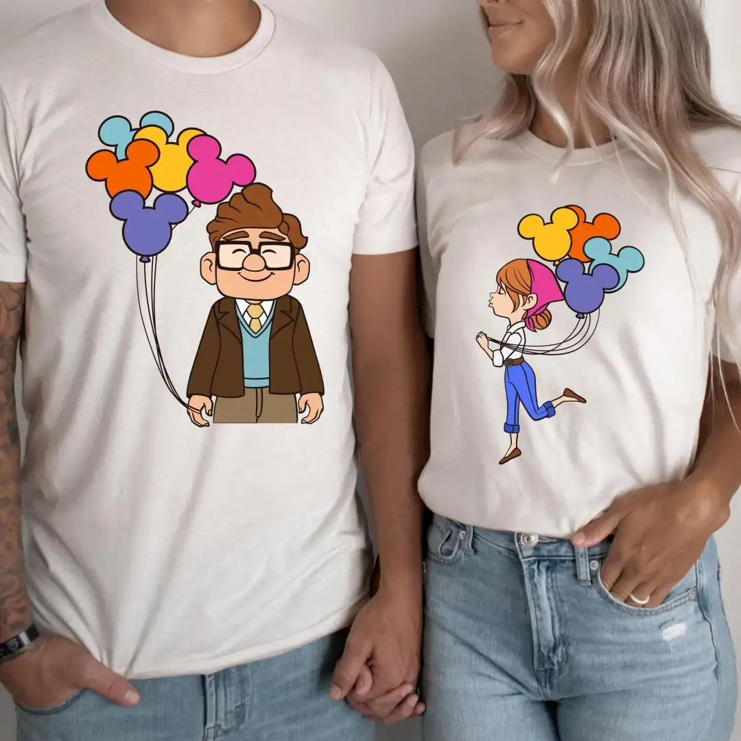 Disney Up Ellie and Carl Couple Shirt