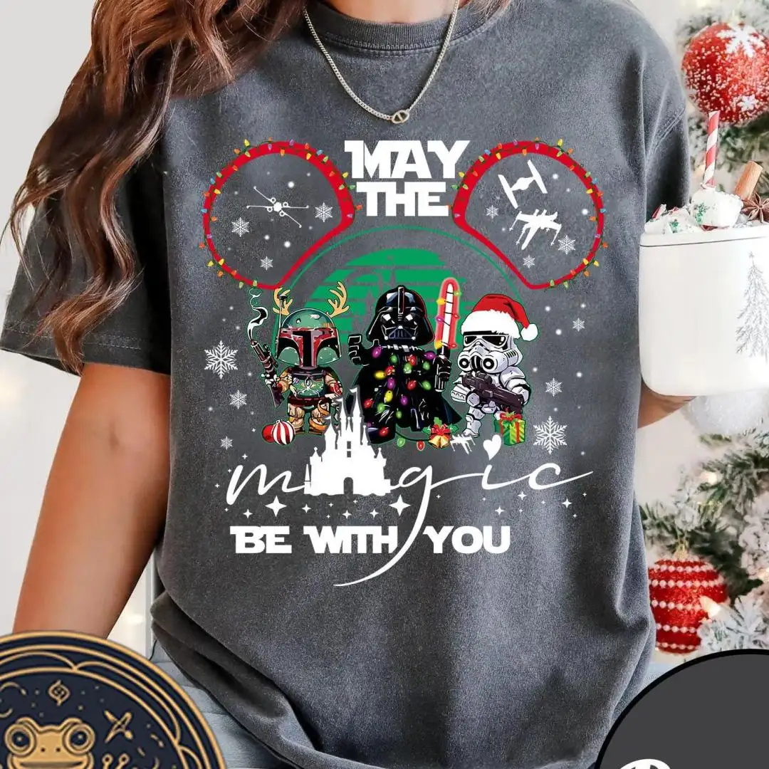Disney Star Wars Holiday Shirt May The Magic