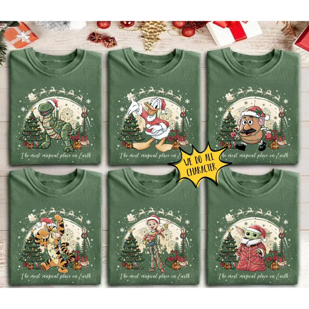 Retro Disney Magical Castle Christmas Shirt