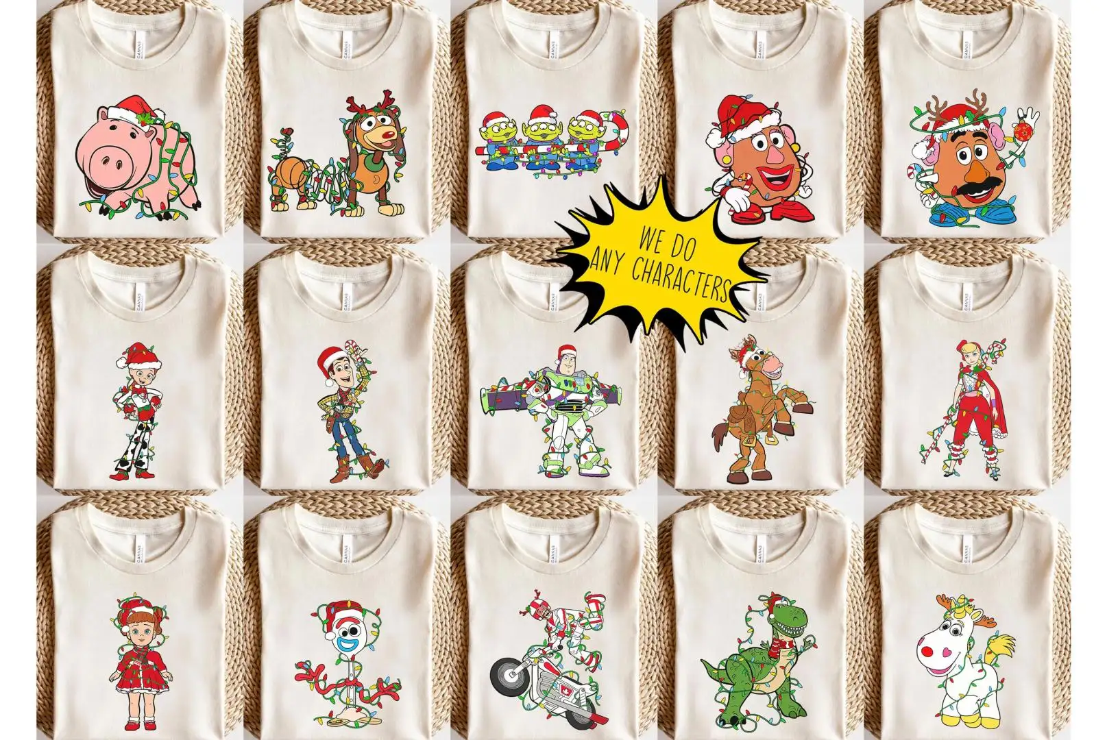 Toy Story Christmas Shirt Disney Character Family Shirt
