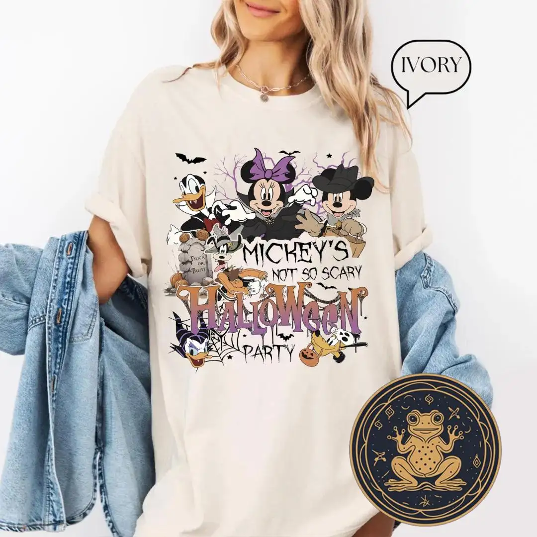 Retro Disney Halloween Mickey's Not So Scary Shirt
