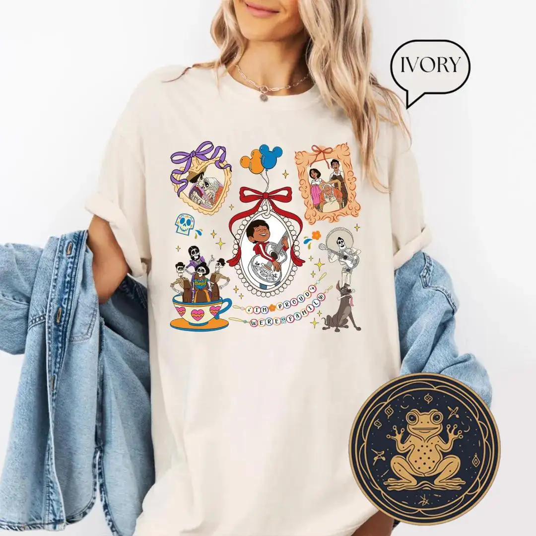 Disney Coco Character Shirt with Bows