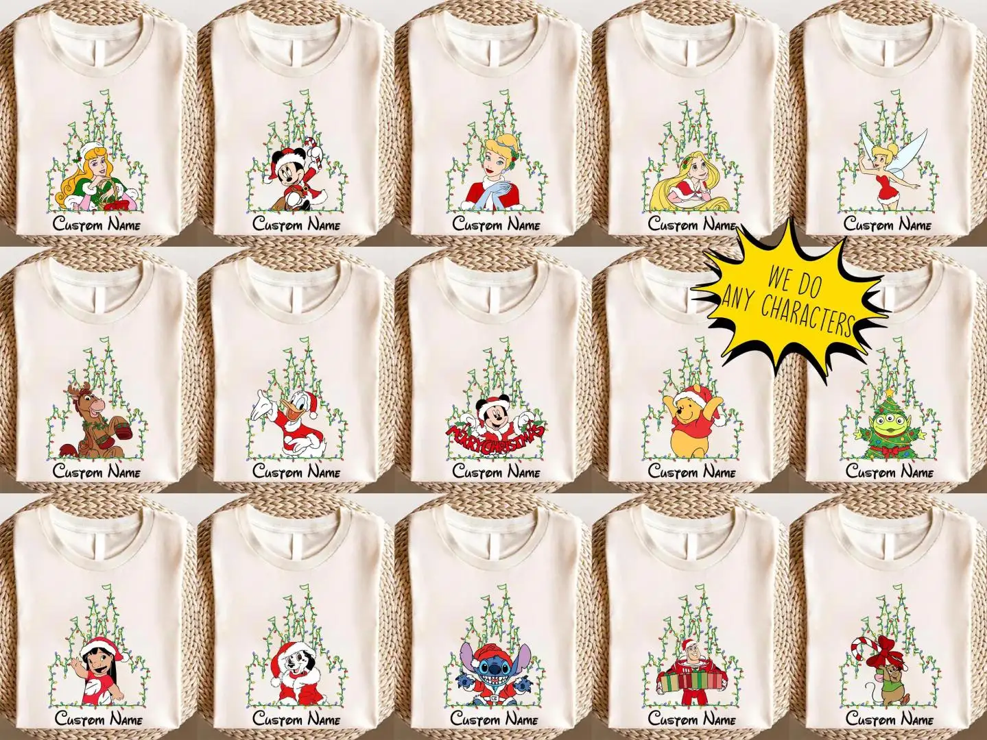 Custom Disney Mickey Christmas Family Matching Shirt