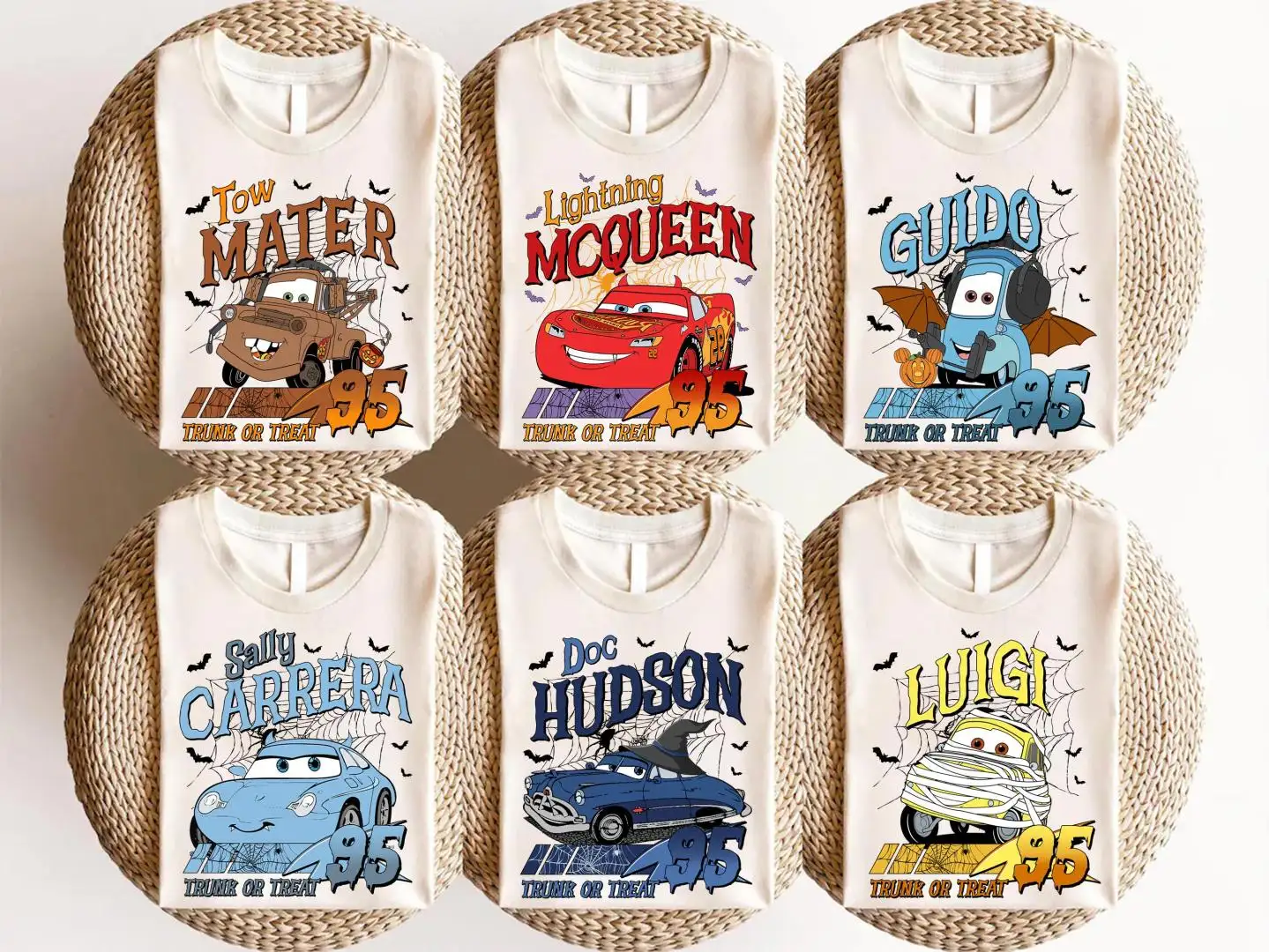 Cars Movie Halloween Retro Shirt for Disney Fans