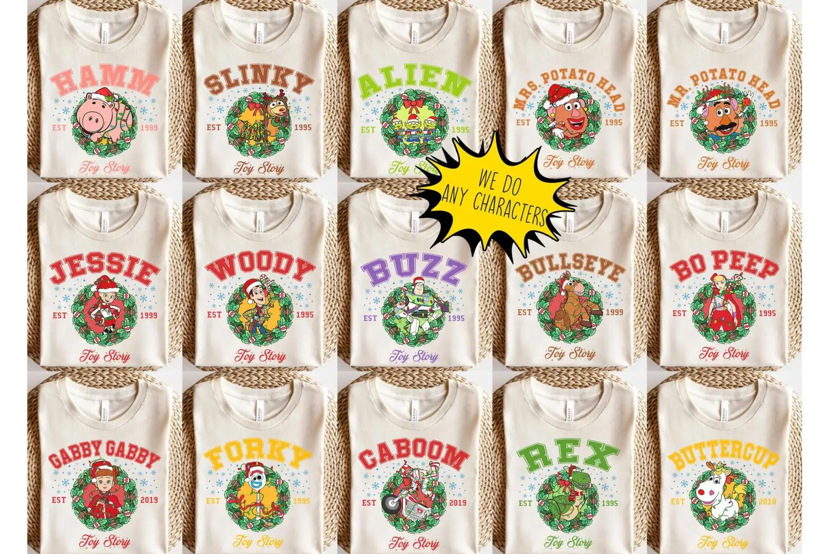 Toy Story Christmas Shirt for Disney Family Matching