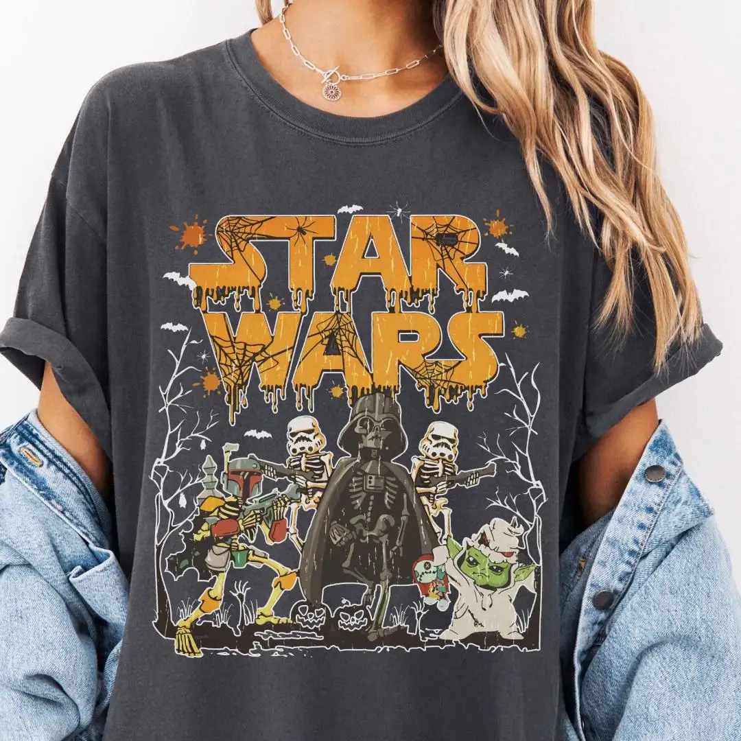 Retro Star Wars Halloween Shirt for Disney Fans
