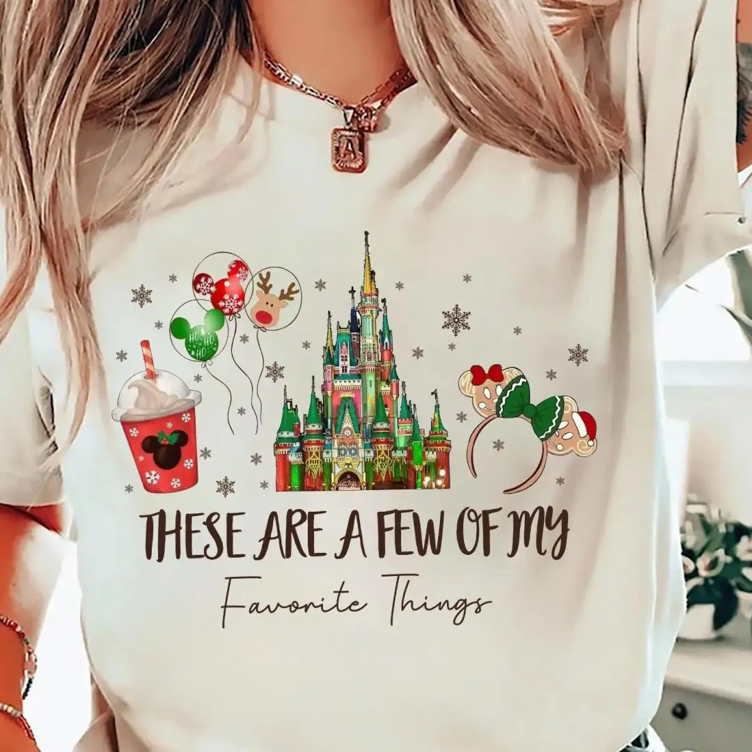 Disney Christmas Shirt with Favorite Things Design
