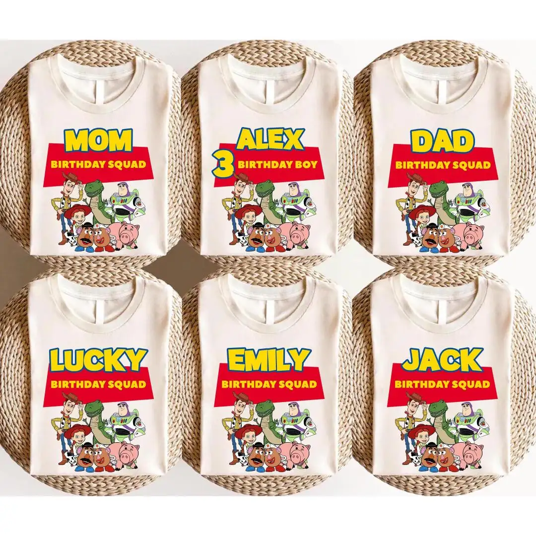 Custom Toy Story Birthday Shirt for Family Matching