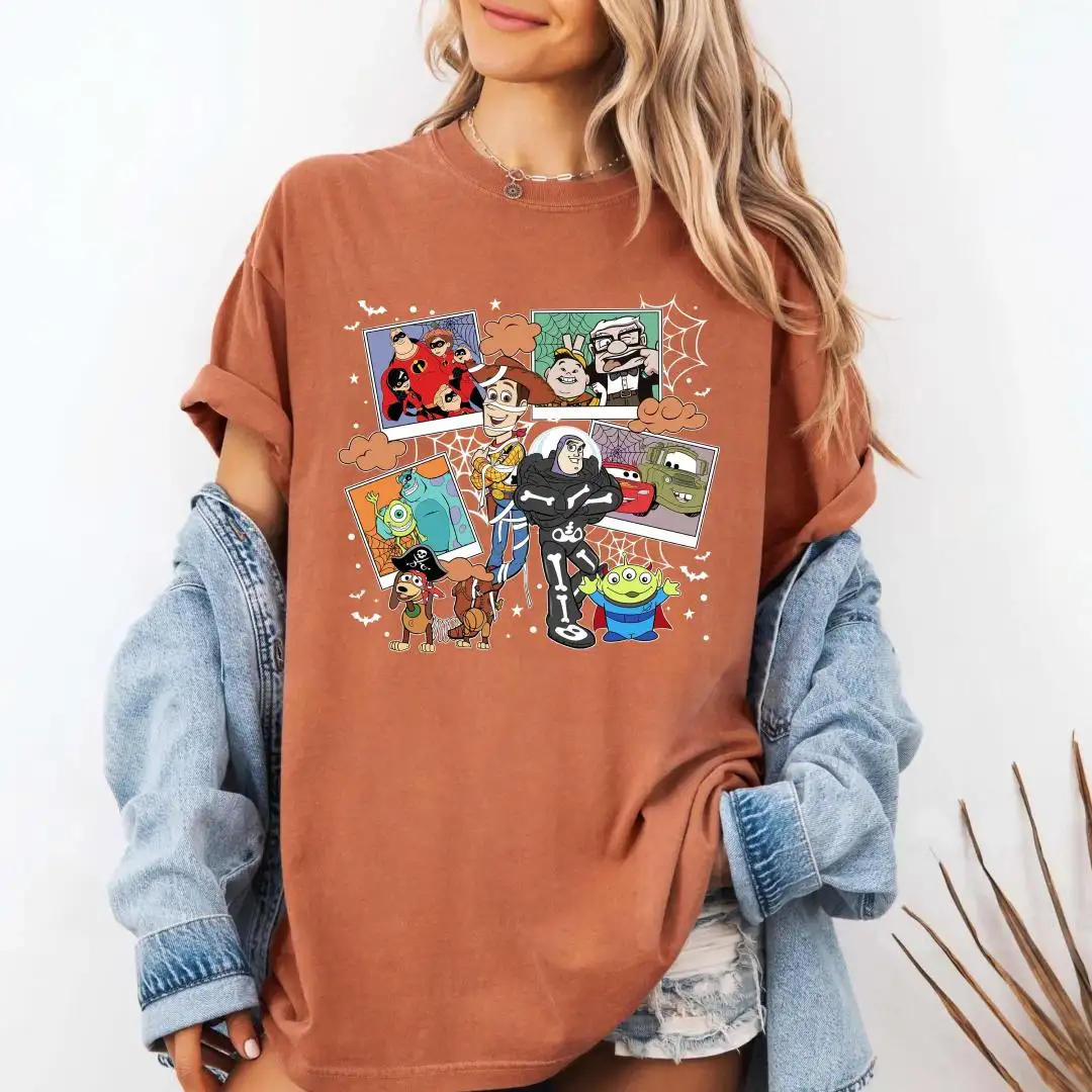 Vintage Disney Pixar Halloween Shirt for Kids