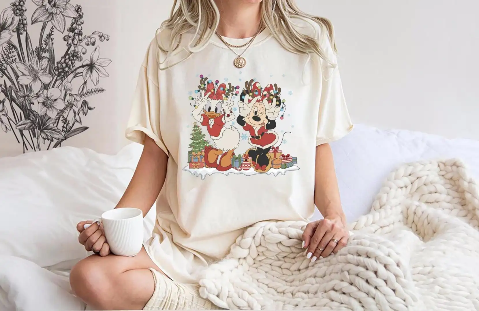 Retro Disney Christmas Shirt for Girls Holiday Gift