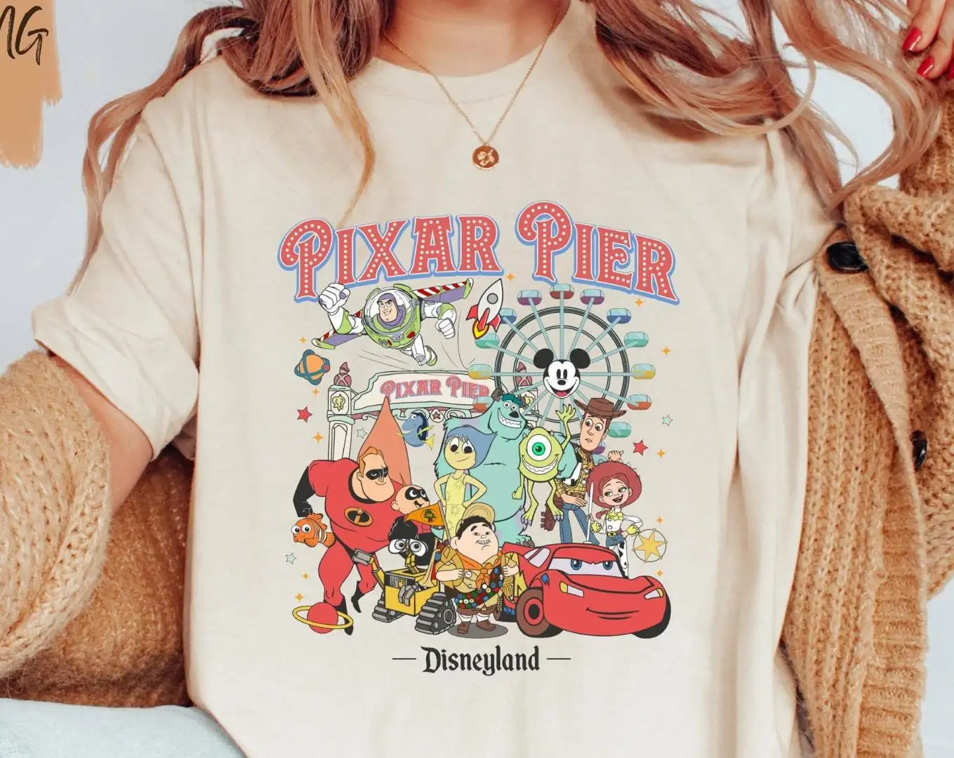 Vintage Pixar Pier Shirt for Disney Family Vacation