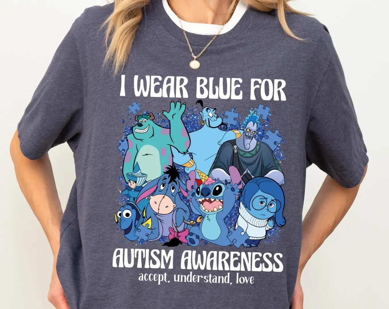 Autism Awareness Shirt Disneyland Characters Support