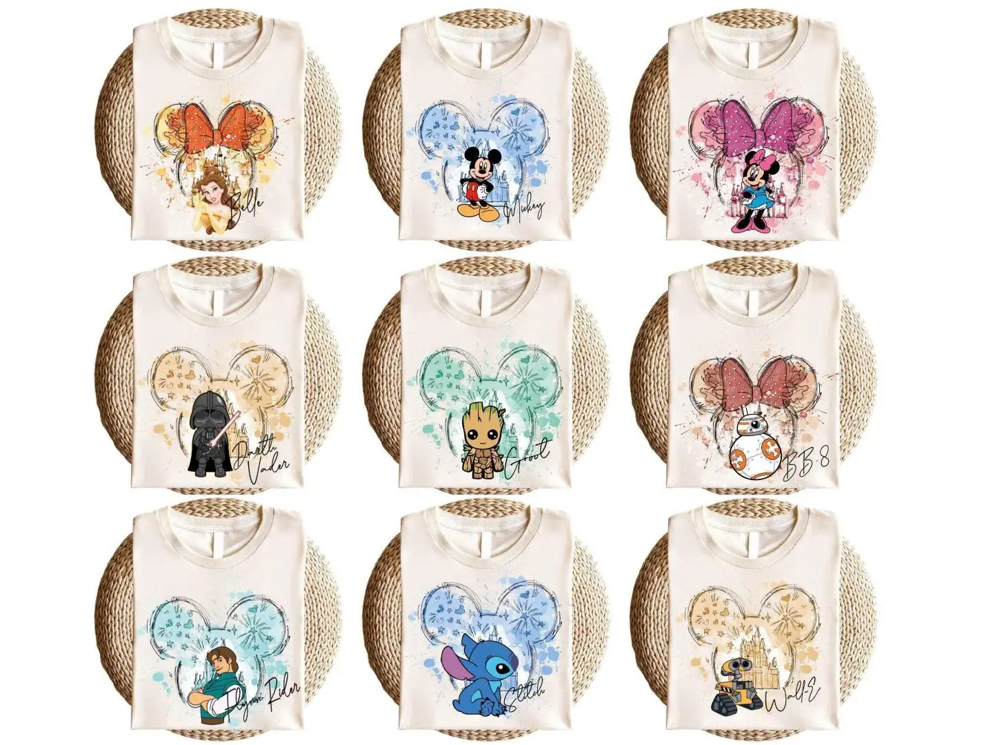 Disney Characters Shirt for Family Matching