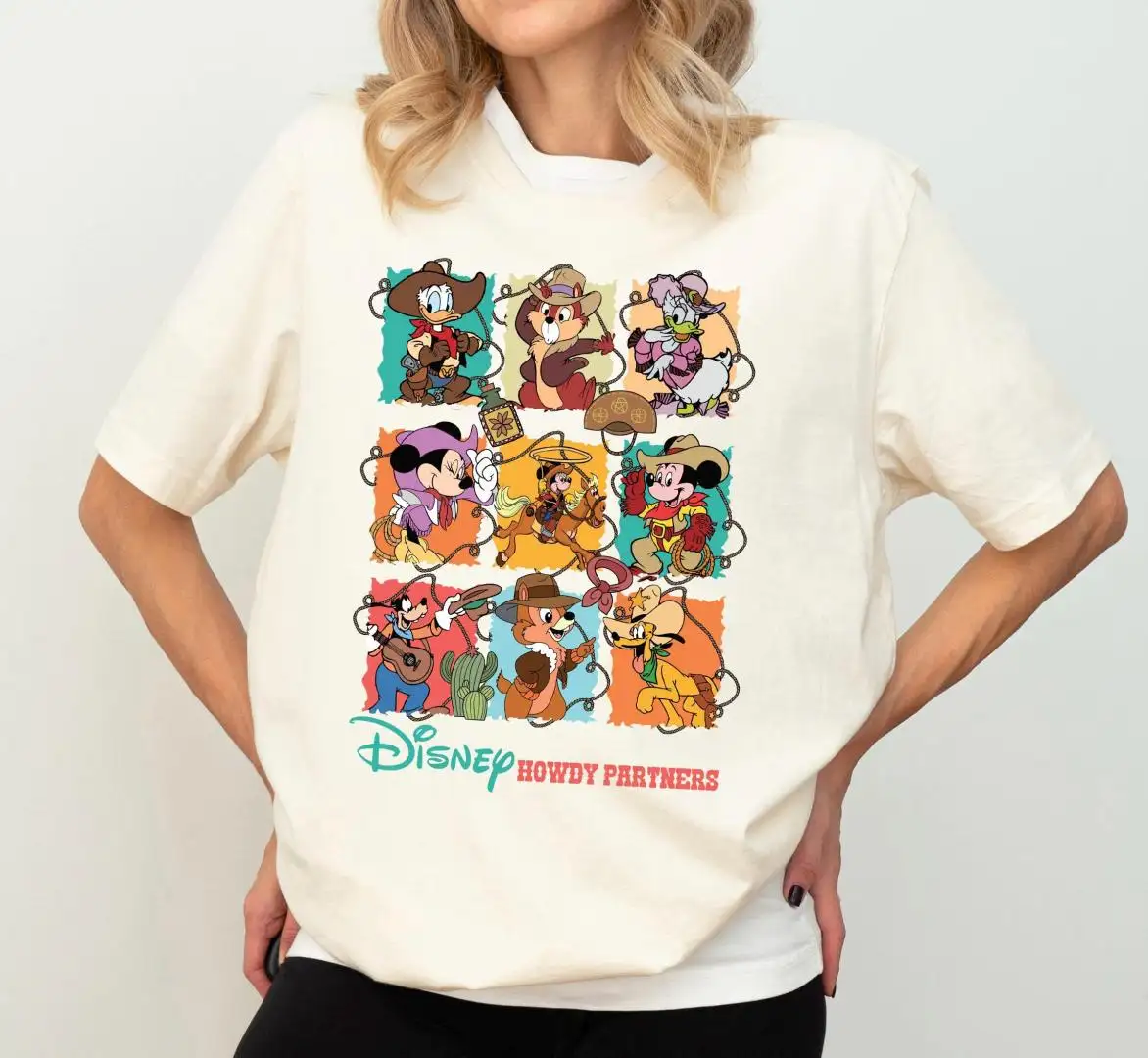 Disney Western Shirt Mickey Friends Family Vacation
