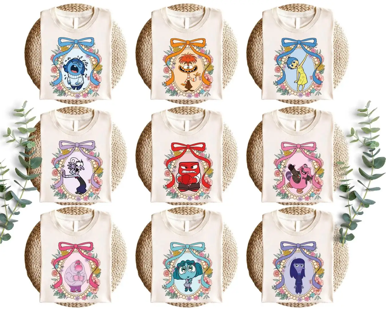 Inside Out 2 Disney Character Shirt for Family Trip