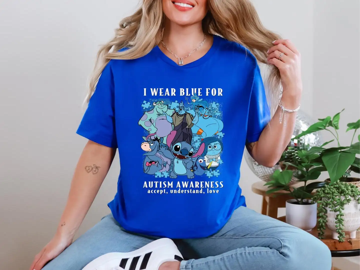 Disney Autism Awareness Shirt I Wear Blue