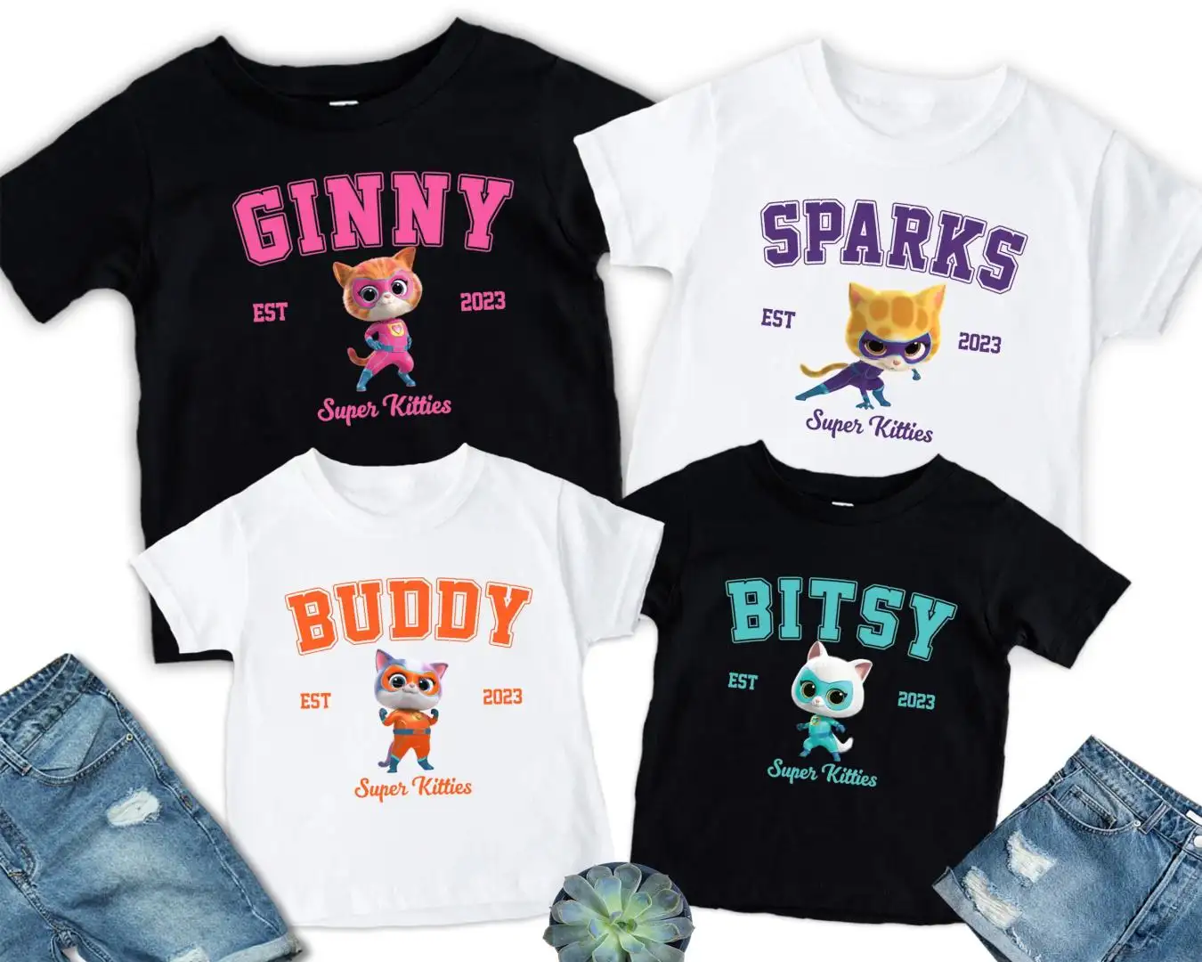 Super Kitties Disney Shirt for Girls Cat Lovers