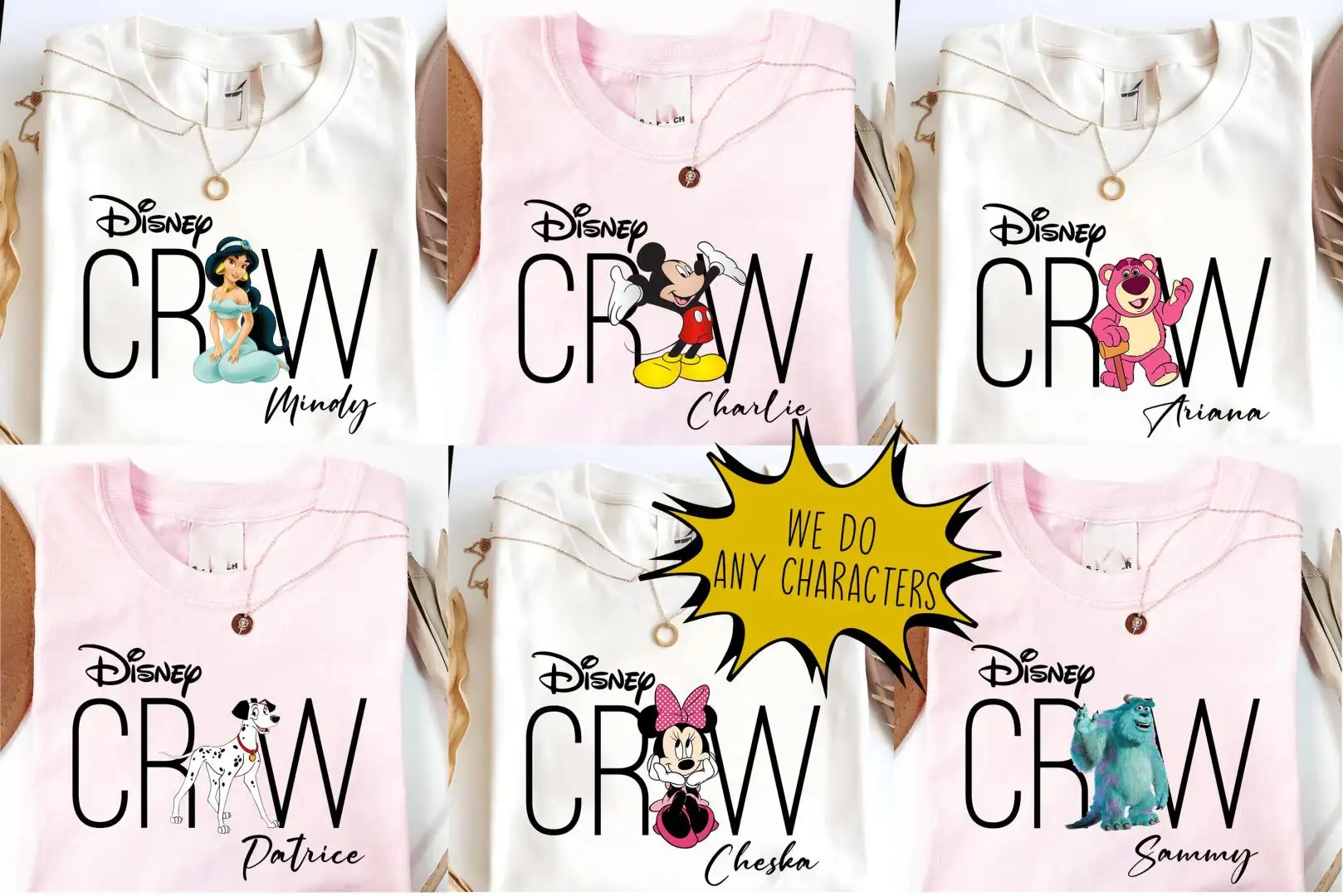Custom Disney Crew Shirt for Family Squad