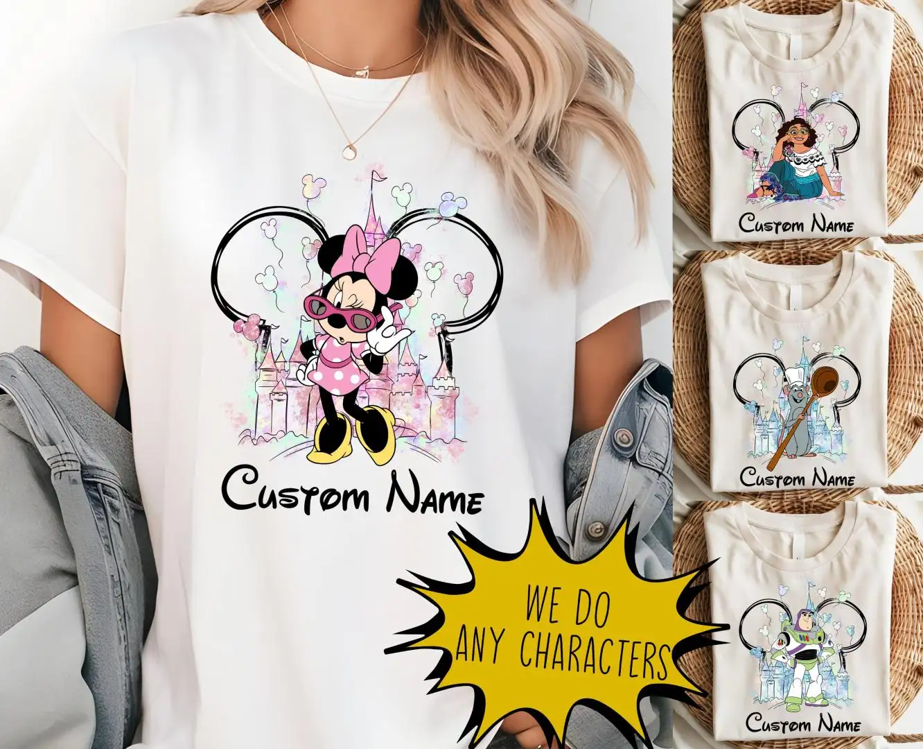 Disney Castle Characters Shirt for Family Trip