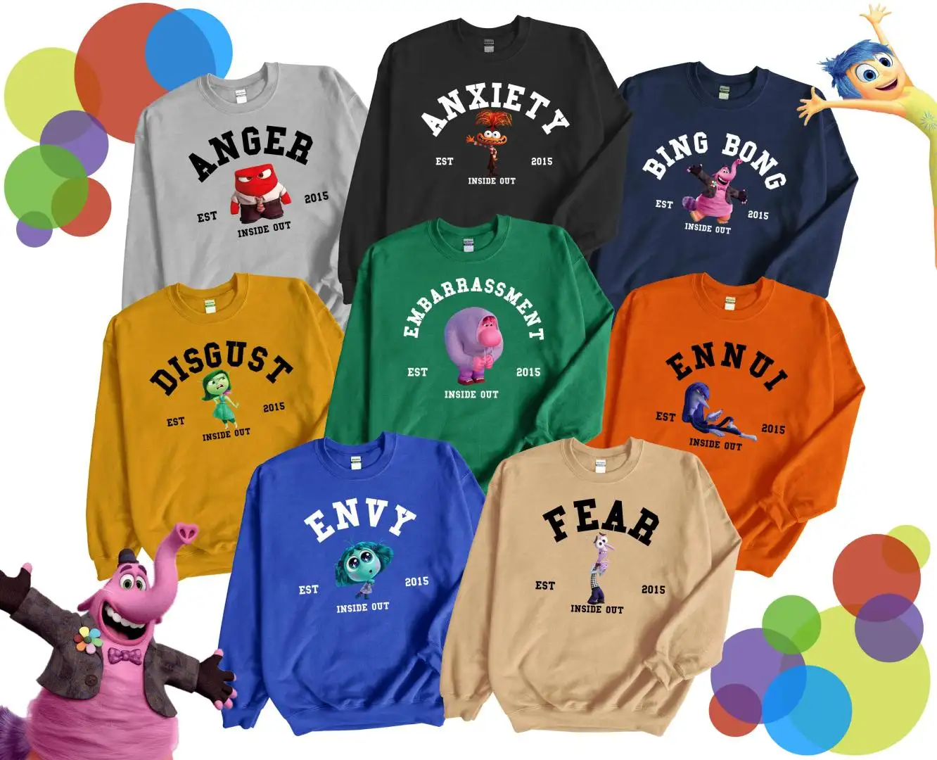 Inside Out Family Party Shirt for Disney Fans