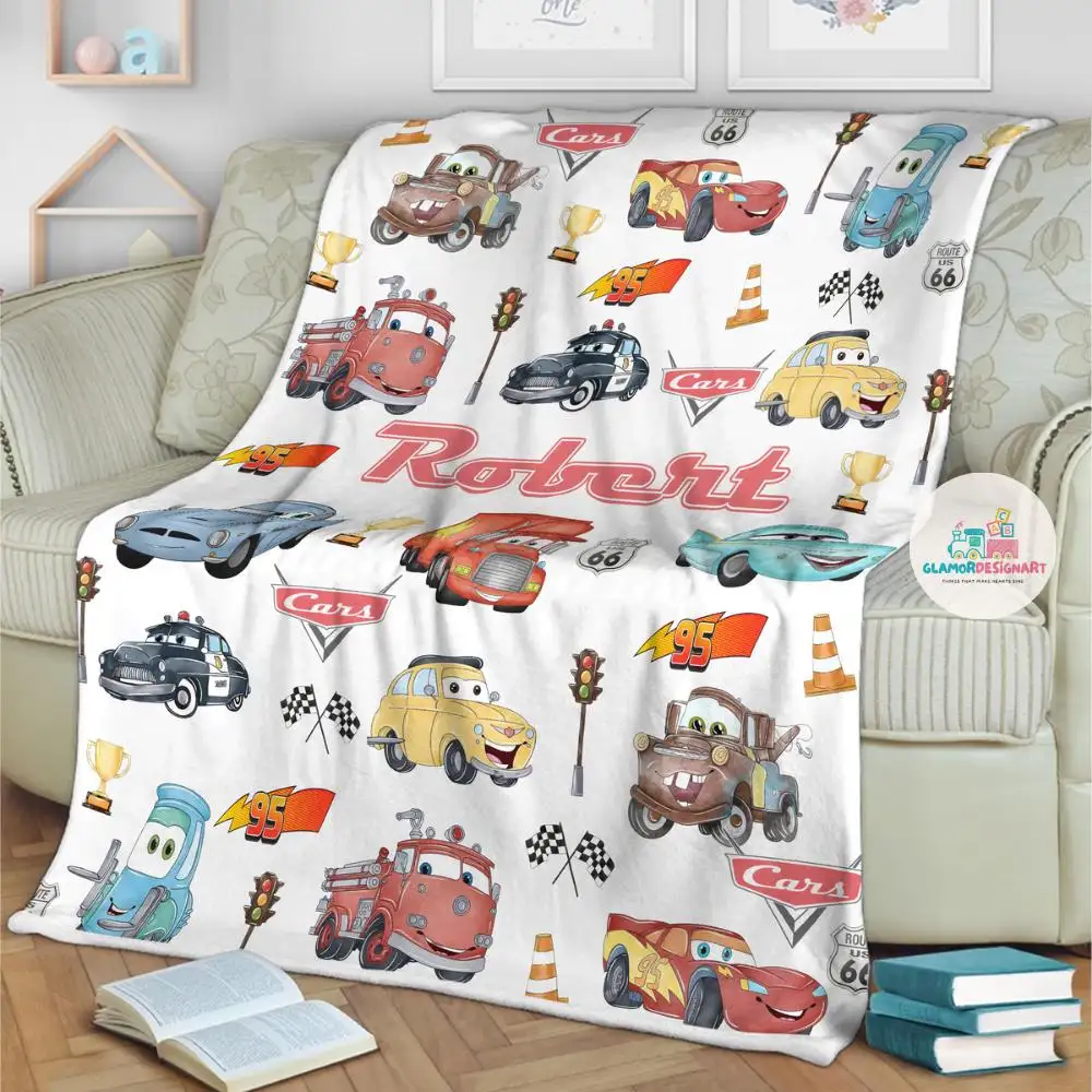 Custom Kids Cars Shirt with Lightning McQueen