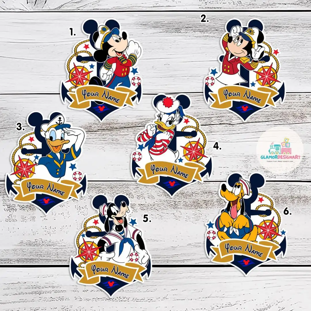 Disney Cruise Family Shirt with Character Designs