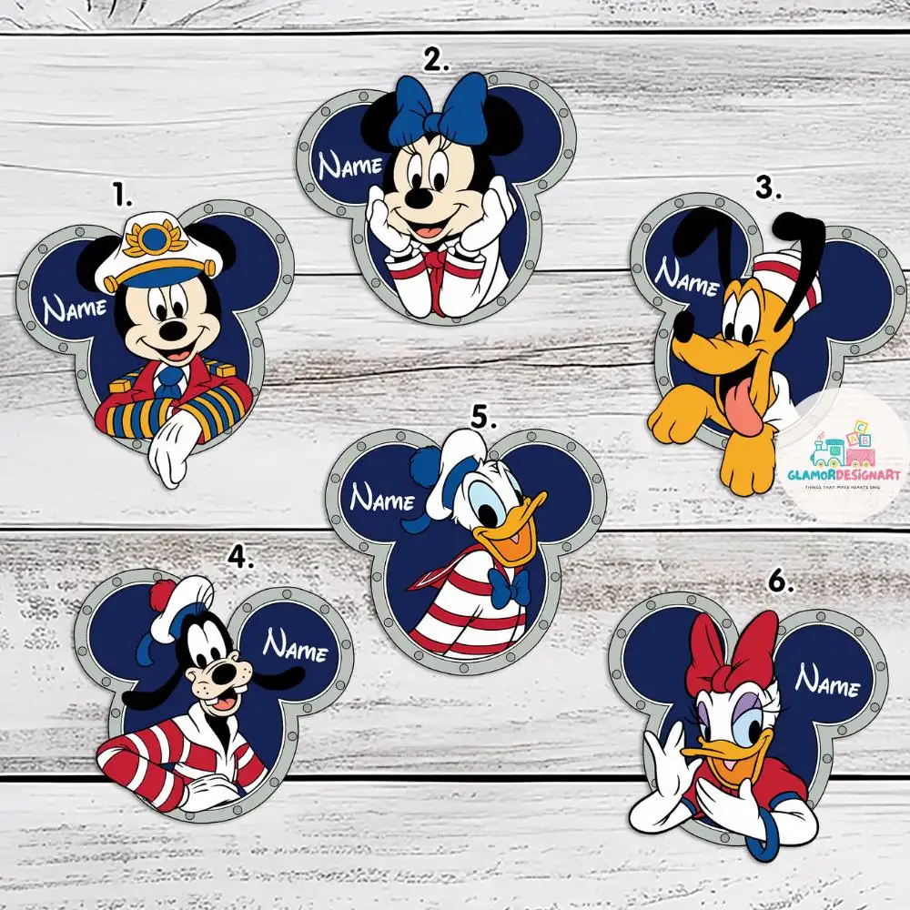 Disney Cruise Family Shirt with Character Designs