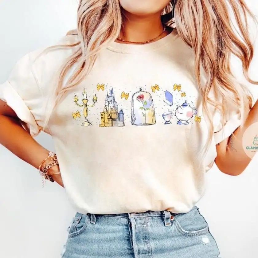 Disney Princess Belle Fall Shirt For Family Trips