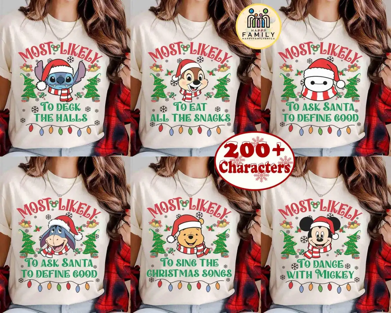 Disney Family Christmas Shirt for Holiday Parties