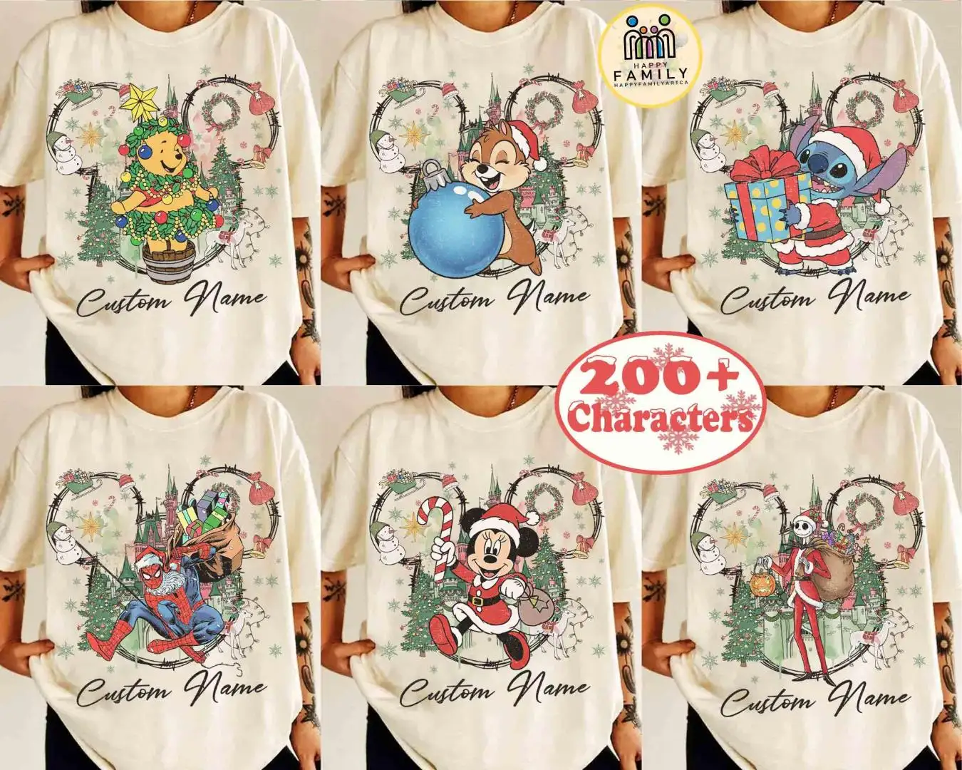 Vintage Disney Christmas Family Shirt