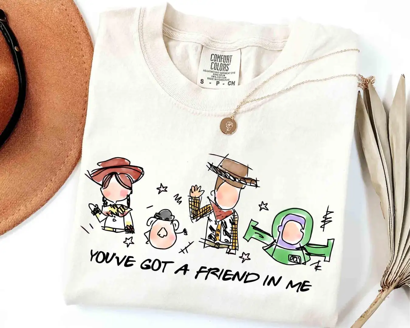 Toy Story Friends Sketch Shirt for Disney Fans