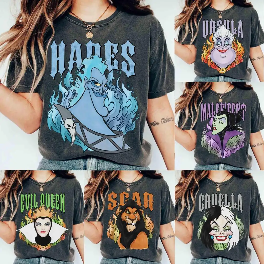 Disney Villains Retro Shirt For Evil Friends Trip