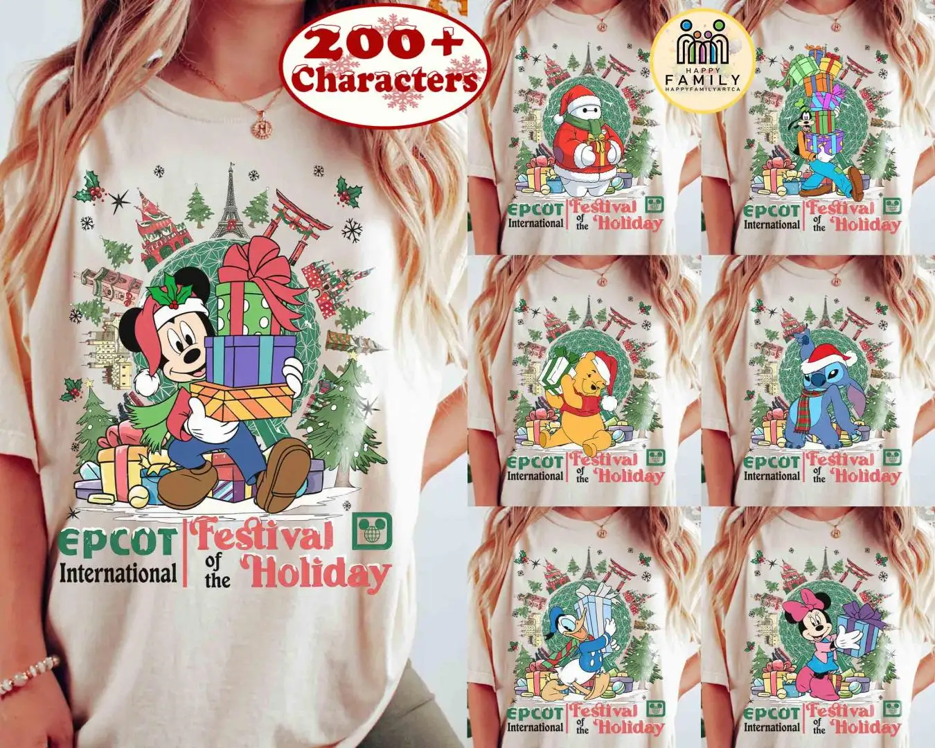 Disney Epcot Festival Holiday Shirt for Families