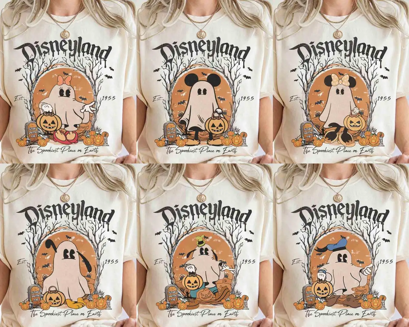 Vintage Disneyland Halloween Character Shirt for Family