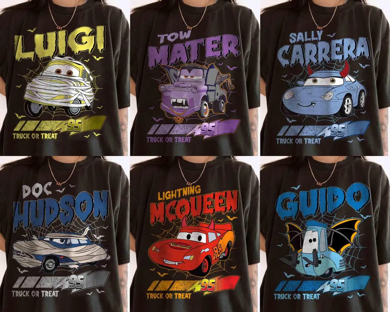 Pixar Cars Halloween Family Matching Shirt